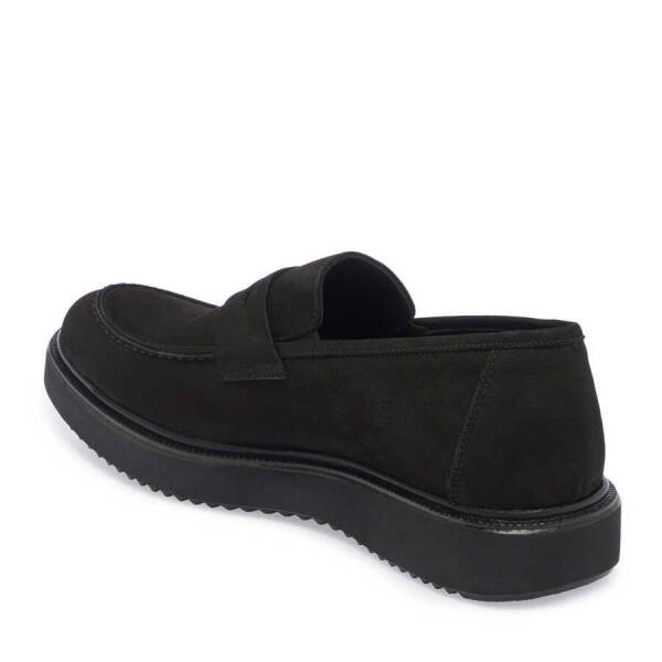 Siyah Nubuk Deri Erkek Casual Ayakkabı - E24S1AY56944-A64 - 2