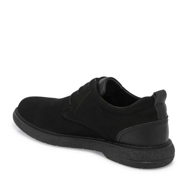 Siyah Nubuk Deri Erkek Casual Ayakkabı - E24S1AY56950-A64 - 2