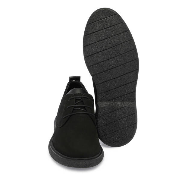 Siyah Nubuk Deri Erkek Casual Ayakkabı - E24S1AY56950-A64 - 4