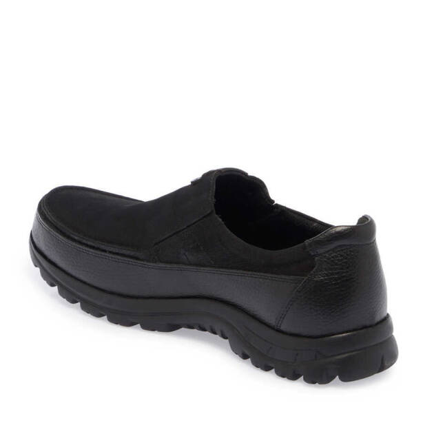 Siyah Nubuk Deri Erkek Casual Ayakkabı - E24S1AY56996-A64 - 2