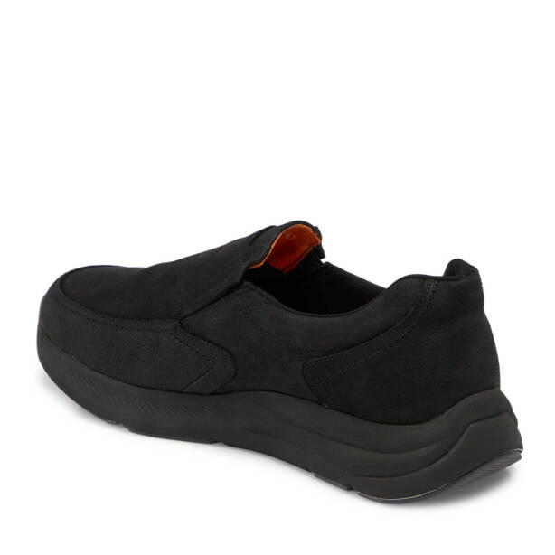 Siyah Nubuk Deri Erkek Casual Ayakkabı - E24S1AY57015-A64 - Tergan