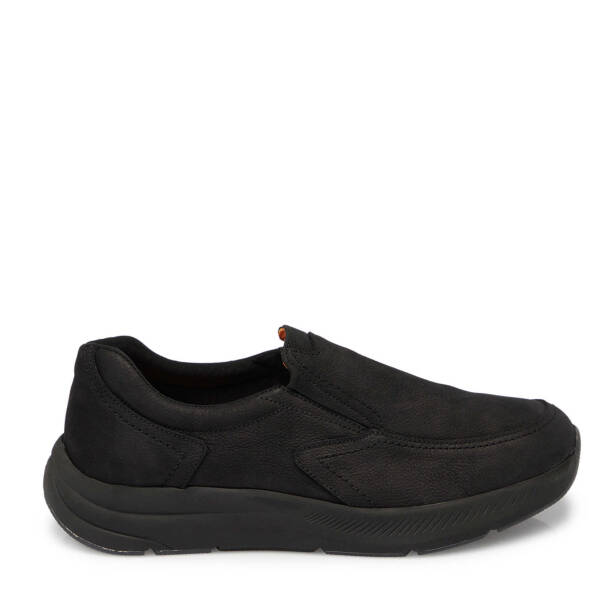 Siyah Nubuk Deri Erkek Casual Ayakkabı - E24S1AY57015-A64 - Tergan