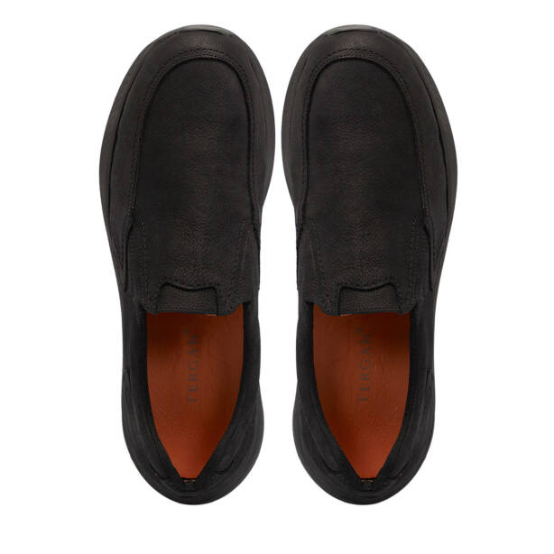 Siyah Nubuk Deri Erkek Casual Ayakkabı - E24S1AY57015-A64 - Tergan