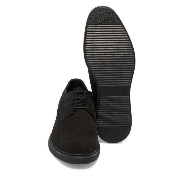 Siyah Nubuk Deri Erkek Casual Ayakkabı - E25I1AY57159-A64 - 4