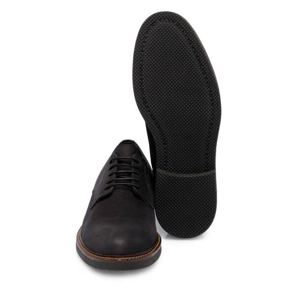 Siyah Nubuk Deri Erkek Casual Ayakkabı - E25S1AY57433-A64 - 4