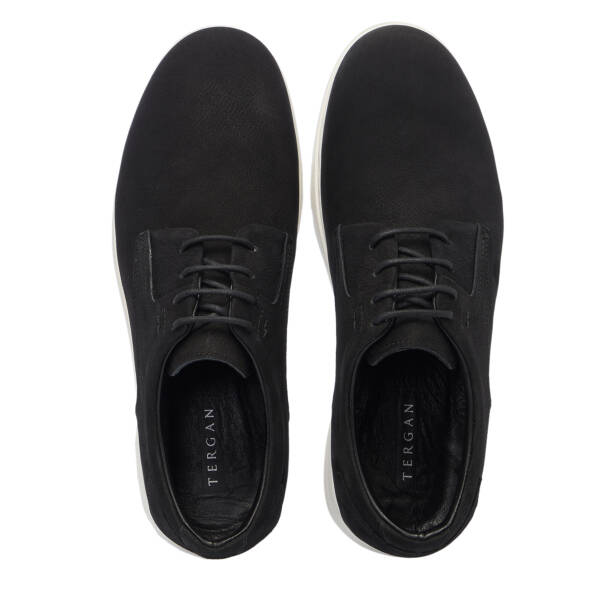 Siyah Nubuk Deri Erkek Casual Ayakkabı - E25S1AY57550-A64 - 5