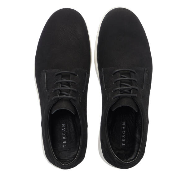 Siyah Nubuk Deri Erkek Casual Ayakkabı - E25S1AY57550-A64 - 5