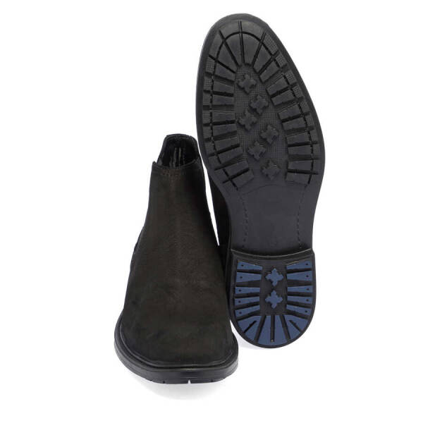 Siyah Hakiki Nubuk Deri Erkek Casual Bot - E23K1BT56414-A64 - 4