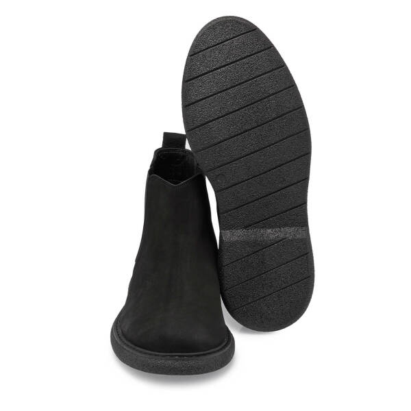 Siyah Nubuk Deri Erkek Casual Bot - E24K1BT56951-A64 - 4