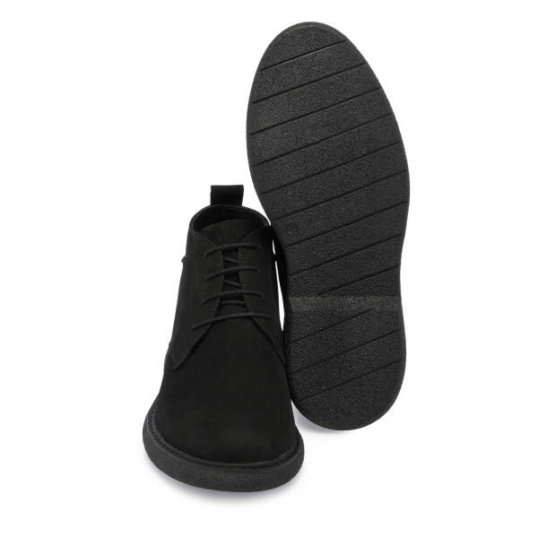 Siyah Nubuk Deri Erkek Casual Bot - E24K1BT56952-A64 - 4