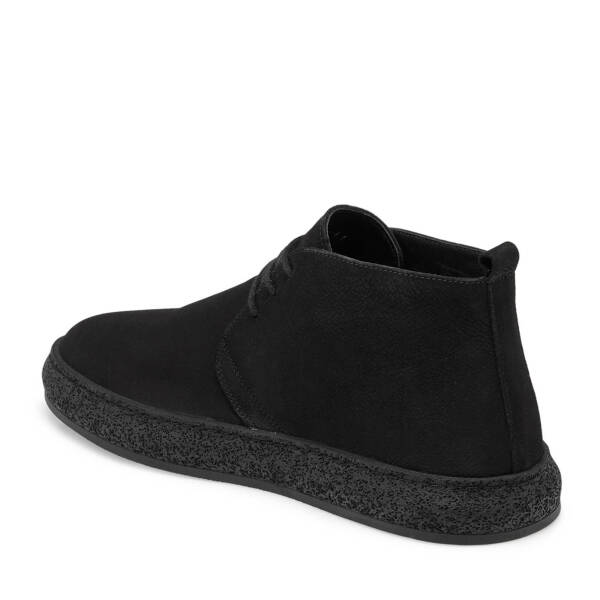 Siyah Nubuk Deri Erkek Casual Bot - E24K1BT56962-A64 - 2