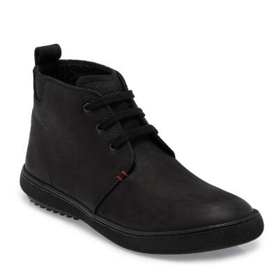 Siyah Nubuk Deri Erkek Casual Bot - E24K1BT56994-A64 - 1