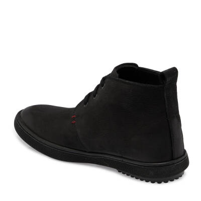Siyah Nubuk Deri Erkek Casual Bot - E24K1BT56994-A64 - 2