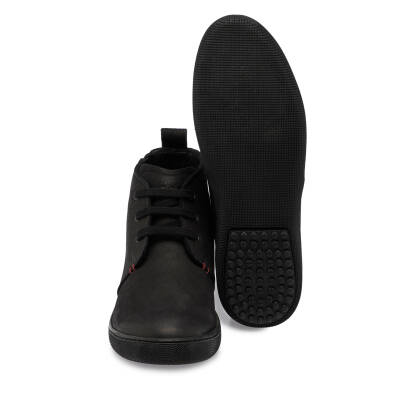 Siyah Nubuk Deri Erkek Casual Bot - E24K1BT56994-A64 - 4