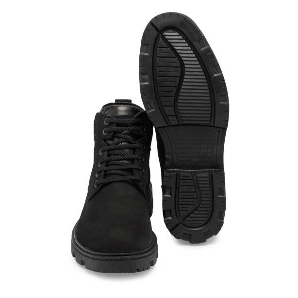 Siyah Nubuk Deri Erkek Casual Bot - E24K1BT57086-A64 - 4