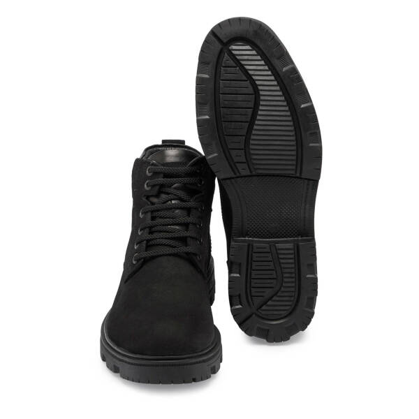 Siyah Nubuk Deri Erkek Casual Bot - E24K1BT57086-A64 - 4