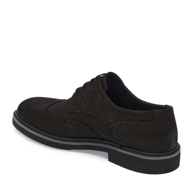 Siyah Nubuk Deri Erkek Klasik Ayakkabı - E24S1AY56954-A64 - Tergan