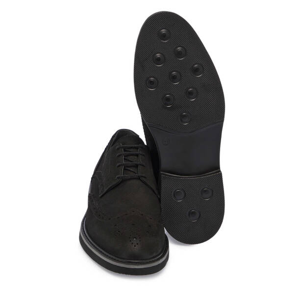 Siyah Nubuk Deri Erkek Klasik Ayakkabı - E24S1AY56954-A64 - Tergan