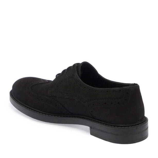 Siyah Nubuk Deri Erkek Klasik Ayakkabı - E24S1AY56985-A64 - 2
