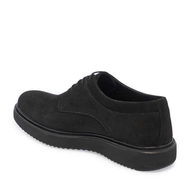 Siyah Hakiki Nubuk Deri Erkek Klasik Ayakkabı - E25S1AY57506-A64 - 3