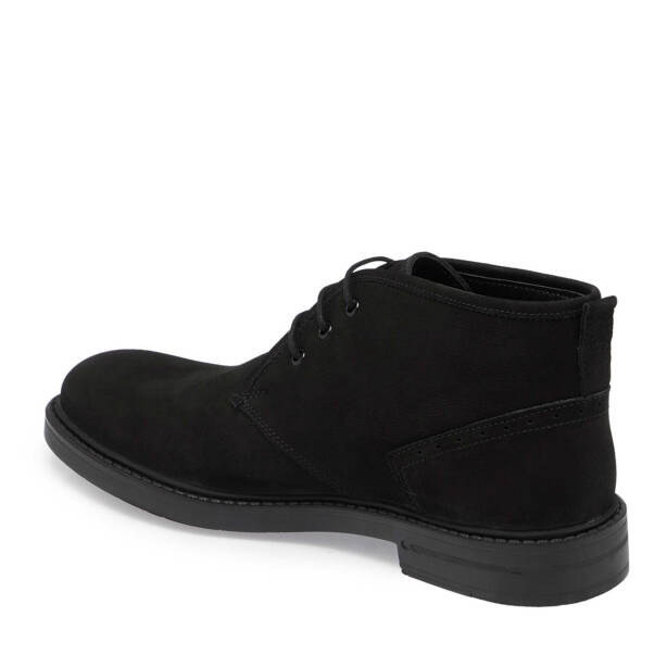 Siyah Nubuk Deri Erkek Klasik Bot - E24K1BT56988-A64 - Tergan