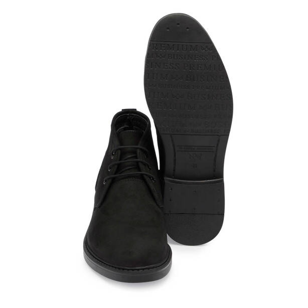 Siyah Nubuk Deri Erkek Klasik Bot - E24K1BT56988-A64 - Tergan