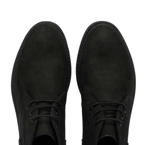 Siyah Nubuk Deri Erkek Klasik Bot - E24K1BT56988-A64 - Tergan