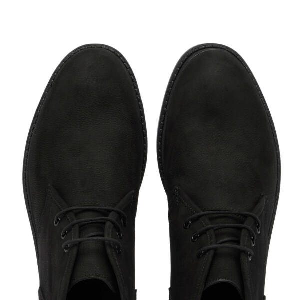 Siyah Nubuk Deri Erkek Klasik Bot - E24K1BT56988-A64 - 5