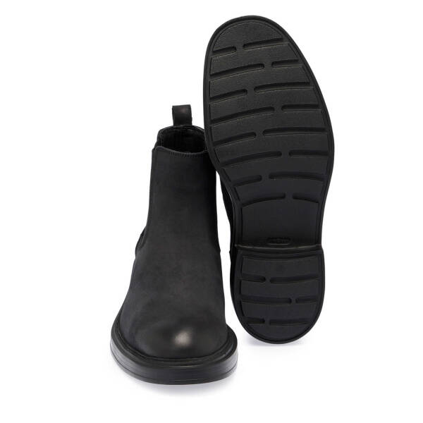 Siyah Nubuk Deri Erkek Klasik Bot - E24K1BT57040-A64 - 4