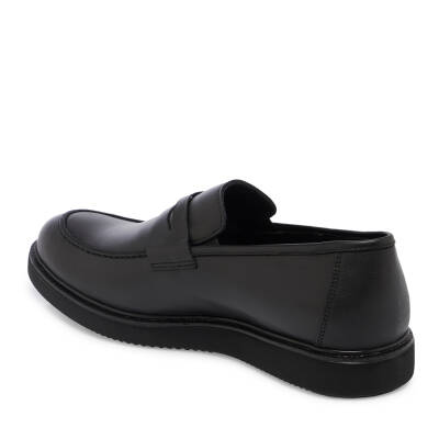  Siyah Nubuk Deri Erkek Loafer - E24I1AY56598-A23 - 2