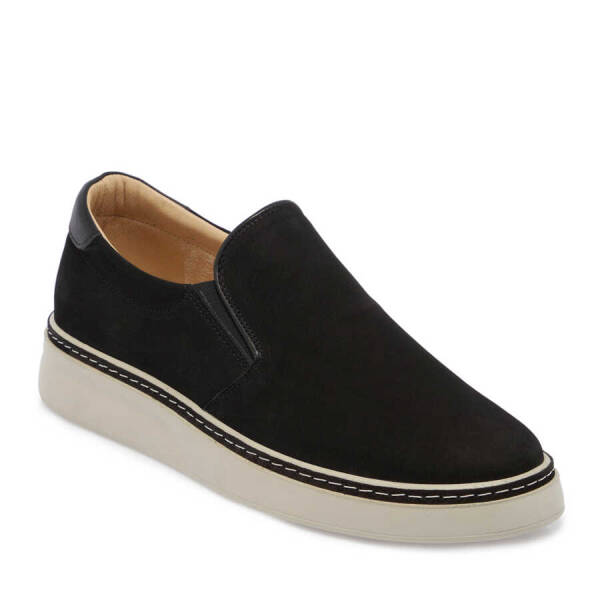 Siyah Hakiki Nubuk Deri Erkek Loafer - E24I1AY56600-A64 - 2