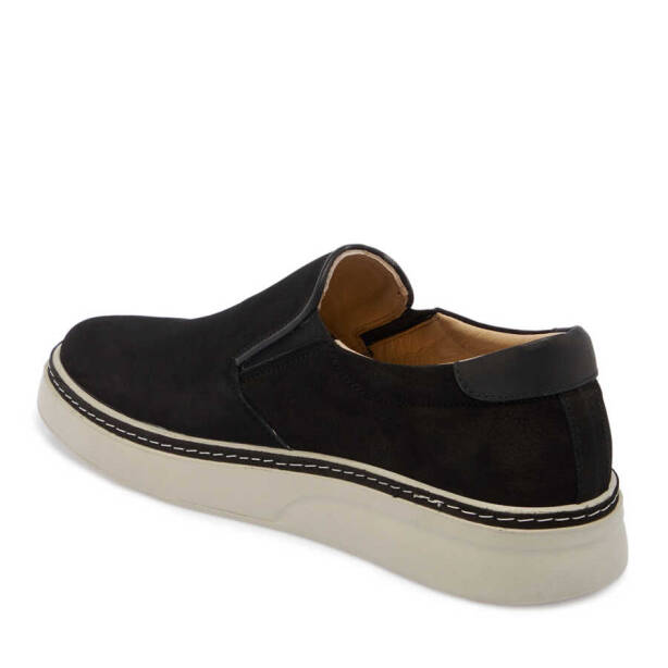 Siyah Hakiki Nubuk Deri Erkek Loafer - E24I1AY56600-A64 - 3