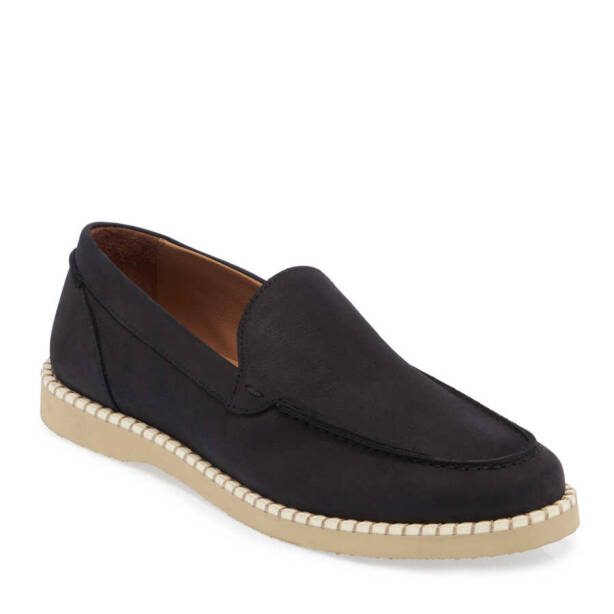 Siyah Nubuk Deri Erkek Loafer - E24I1AY56641-A64 - 1