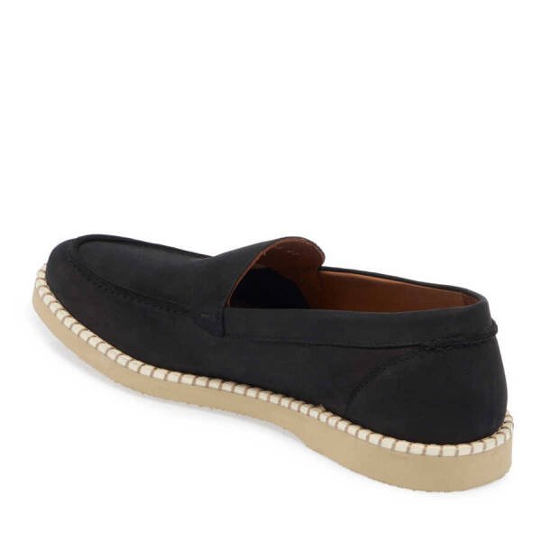 Siyah Nubuk Deri Erkek Loafer - E24I1AY56641-A64 - 2