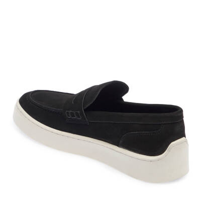  Siyah Nubuk Deri Erkek Loafer - E24I1AY56746-A64 - 2