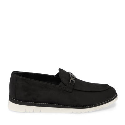 Siyah Nubuk Deri Erkek Loafer - E24I1AY56783-A64 - 3