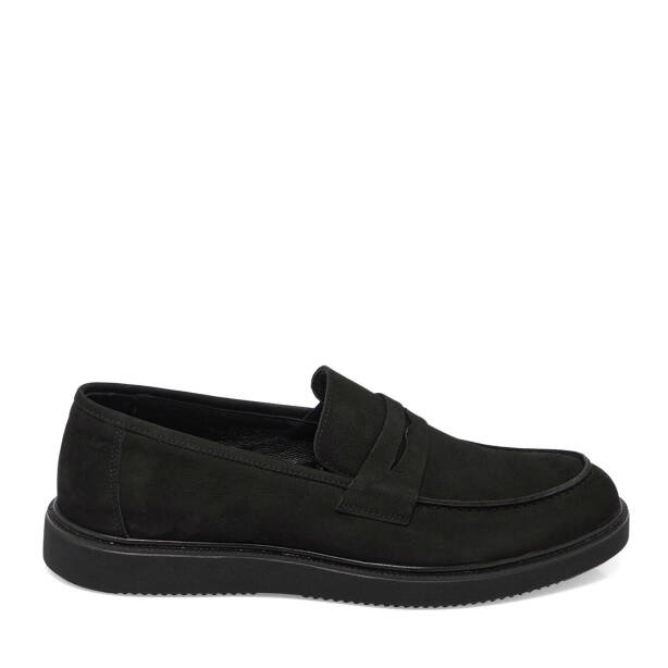 Siyah Nubuk Deri Erkek Loafer - E24S1AY57120-A64 - 3