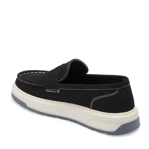 Siyah Nubuk Deri Erkek Loafer - E24S1AY57253-A64 - 2