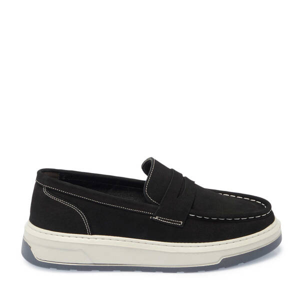 Siyah Nubuk Deri Erkek Loafer - E24S1AY57253-A64 - 3