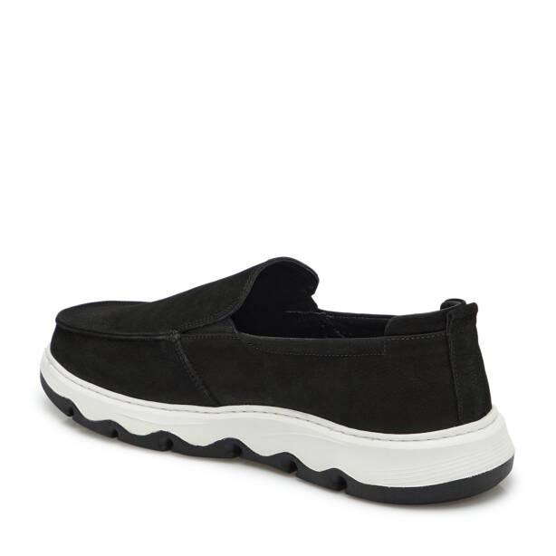 Siyah Hakiki Nubuk Deri Erkek Loafer - E25I1AY57221-A64 - 3