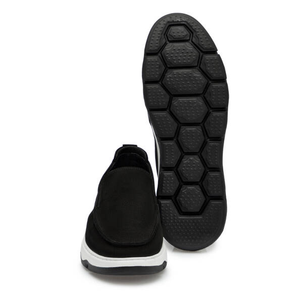 Siyah Hakiki Nubuk Deri Erkek Loafer - E25I1AY57221-A64 - 4