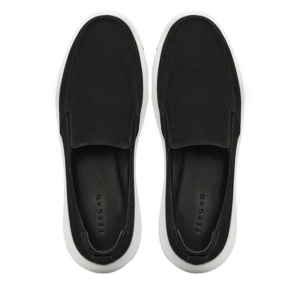 Siyah Hakiki Nubuk Deri Erkek Loafer - E25I1AY57221-A64 - 5