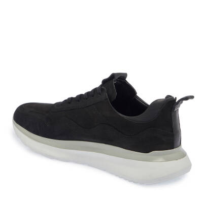  Siyah Nubuk Deri Erkek Sneaker - E23S1AY56556-A64 - 2