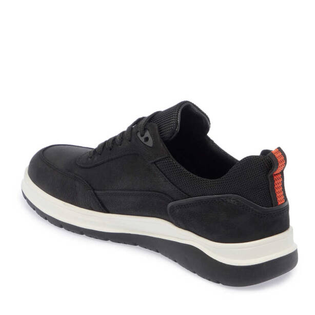 Siyah Nubuk Deri Erkek Sneaker - E24I1AY56683-A64 - 2