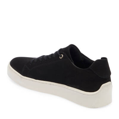  Siyah Nubuk Deri Erkek Sneaker - E24I1AY56745-A64 - 2