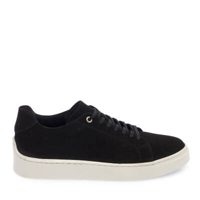  Siyah Nubuk Deri Erkek Sneaker - E24I1AY56745-A64 - 3