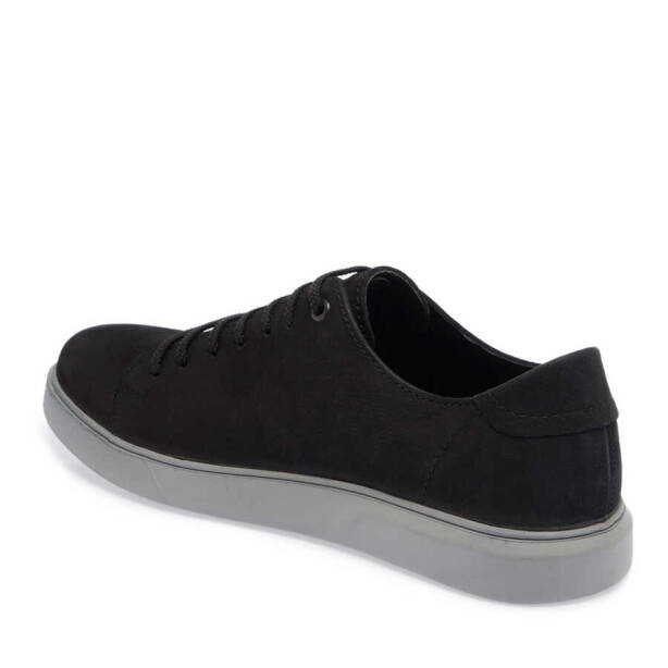 Siyah Hakiki Nubuk Deri Erkek Sneaker - E24I1AY56820-A64 - 3