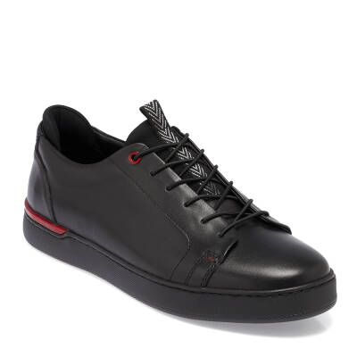 Siyah Nubuk Deri Erkek Sneaker - E24I1AY56823-A23 