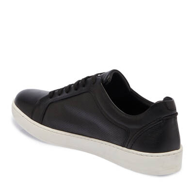 Siyah Nubuk Deri Erkek Sneaker - E24I1AY56825-A23 - 2