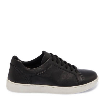 Siyah Nubuk Deri Erkek Sneaker - E24I1AY56825-A23 - 3